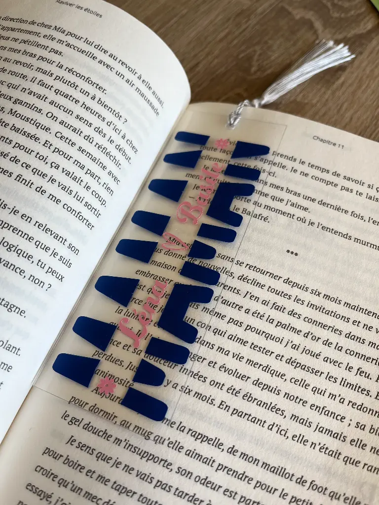 Marque-page personnalisable - plexiglas